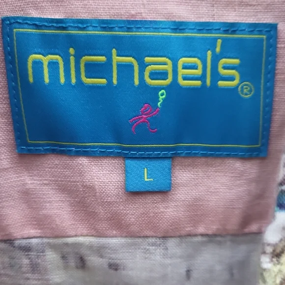 Michaels Pink and Blue Fabric Label - Picture 3 of 6